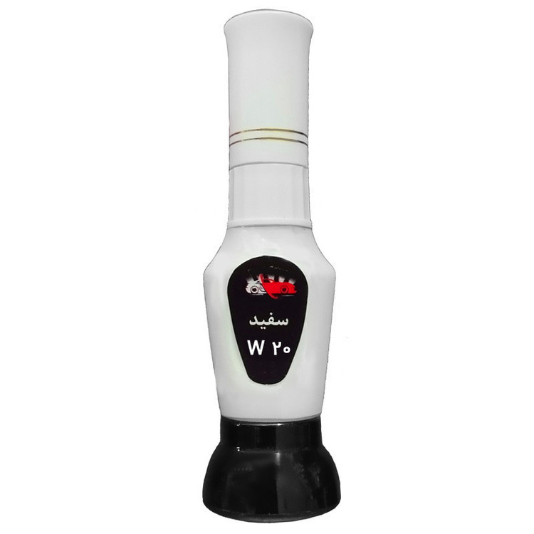 لاک خشگیر سفید بدنه خودرو مدل 2 سره کد W20-29020-29019-29020G حجم 20 میلی لیتر