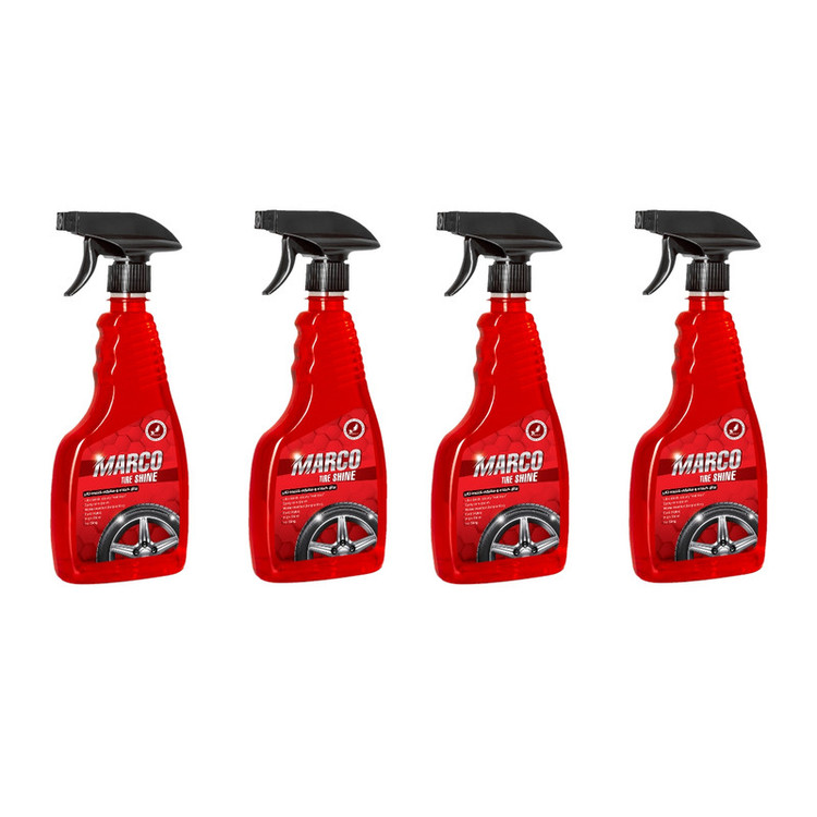 اسپری واکس لاستیک خودرو مارکو مدل M5 حجم 500 میلی لیتر بسته 4 عددی