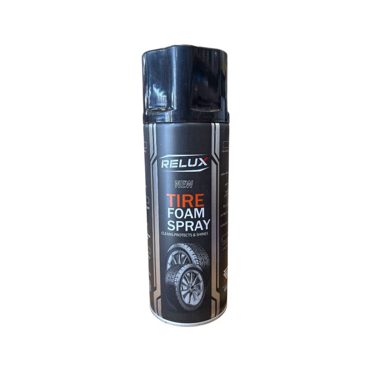 فوم براق کننده و تمیزکننده لاستیک رلوکس مدل Tire Foam حجم 450 میلی لیتر