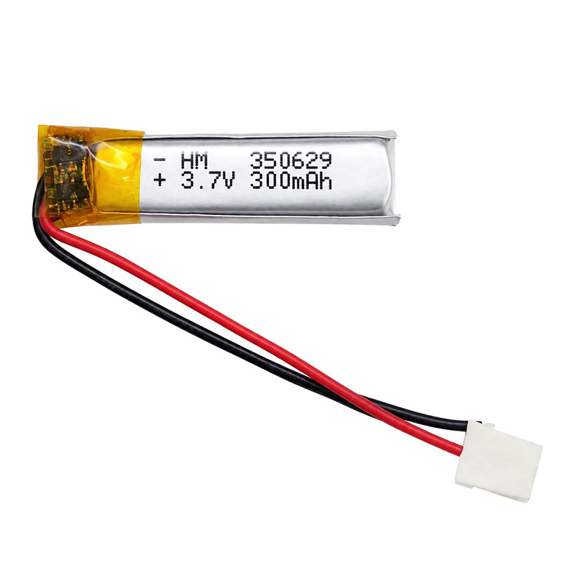 باتری لیتیومی قابل شارژ مدل HM-350629 ظرفیت 300 میلی‌ آمپر ساعت