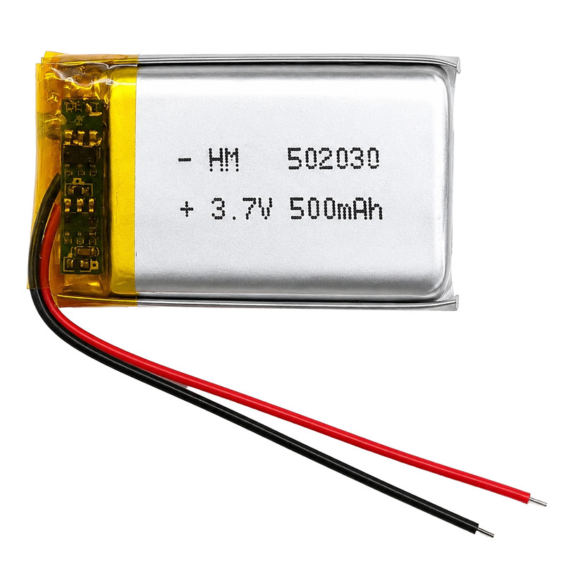 باتری لیتیومی قابل شارژ مدل XP-502030 ظرفیت 500 میلی‌ آمپر ساعت