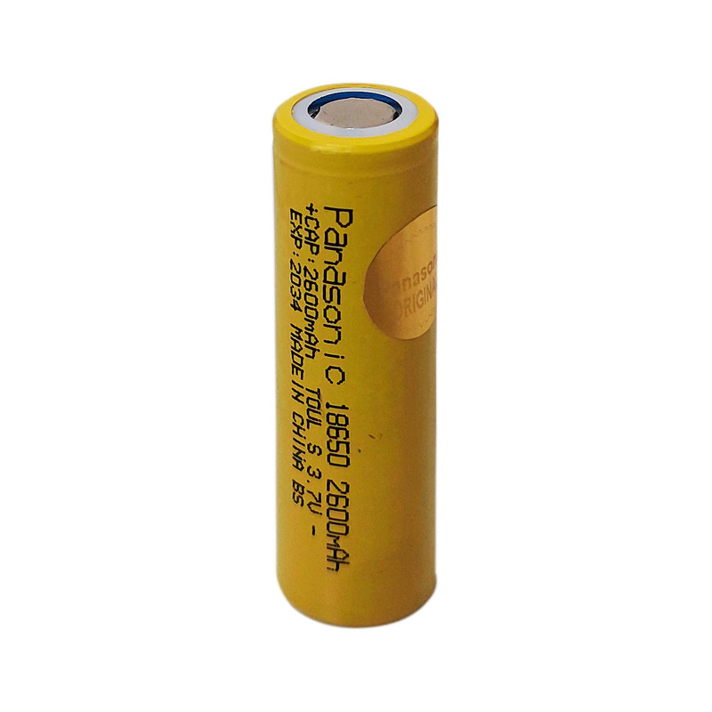 باتری لیتیومی پاناسونیک مدل ICR-18650 ظرفیت 2600 میلی آمپرساعت