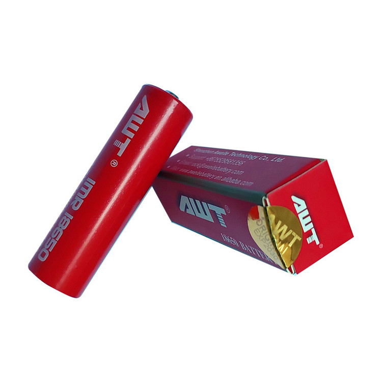 باتری لیتیوم یون قابل شارژ ای دبلیو تی کد IMR18650 ظرفیت 3000 میلی آمپرساعت