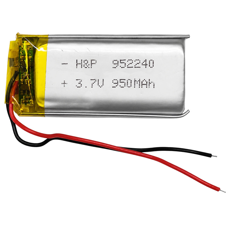 باتری لیتیومی قابل شارژ مدل H&P-952240 ظرفیت 950 میلی‌ آمپر ساعت