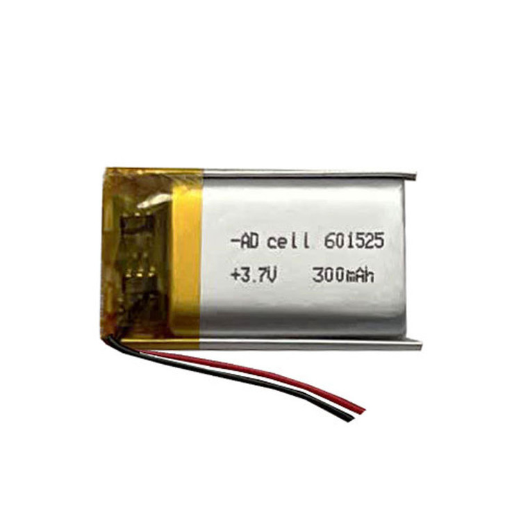 باتری لیتیومی کد 601525 ظرفیت 300 میلی آمپر ساعت بسته 2 عددی