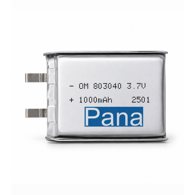 باتری لیتیومی قابل شارژ مدل pana-1000ma` ظرفیت 1000 میلی‌آمپرساعت