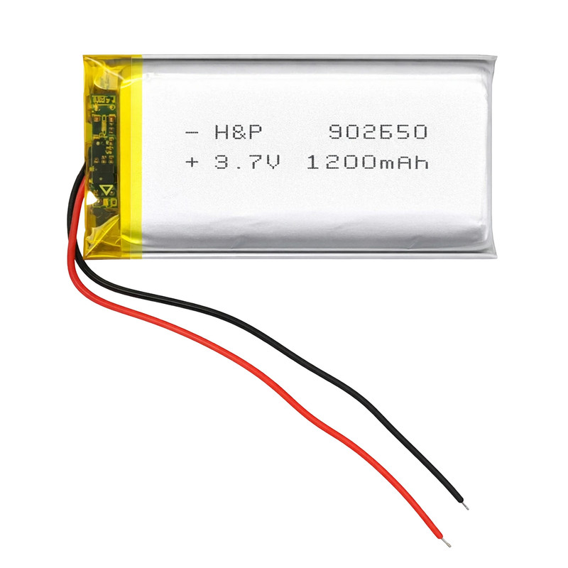 باتری لیتیومی قابل شارژ مدل H&P-902650 ظرفیت 1200 میلی‌ آمپر ساعت
