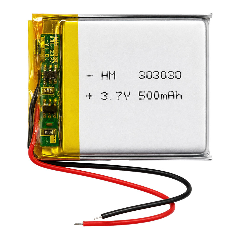 باتری لیتیومی قابل شارژ مدل HM-303030 ظرفیت 500 میلی‌ آمپر ساعت