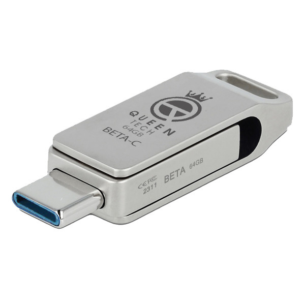 فلش مموری کوئین تک  مدل DUAL DRIVE USB 3.0 TYPE C BETA-C ظرفیت 64 گیگابایت