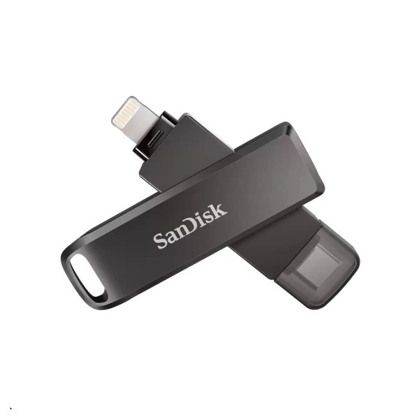فلش مموری سن دیسک مدل PHONE DRIVE ( LIGHTNING / TYPE-C ) ظرفیت 128 گیگابایت با رابط لایتنینگ، USB Type-C