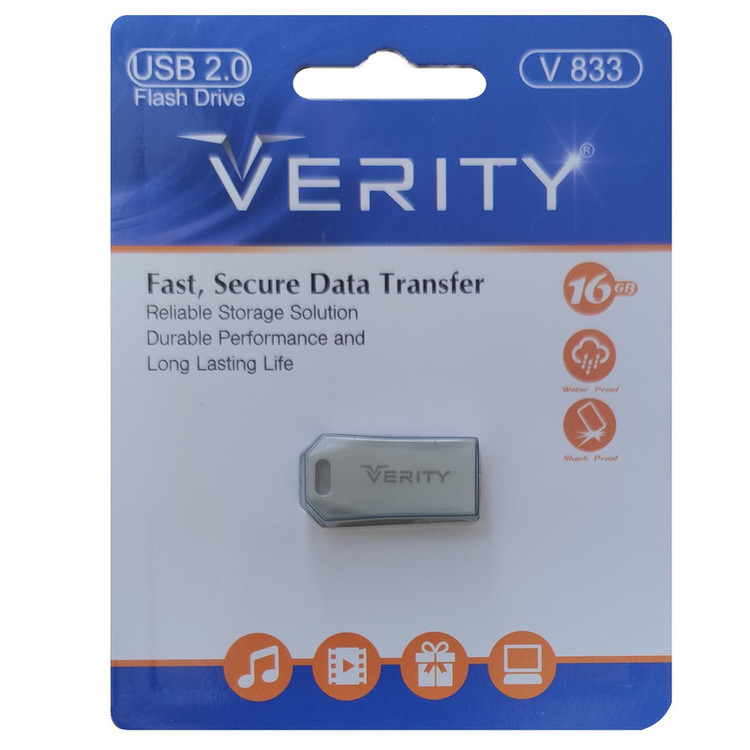 فلش مموری وریتی مدل V 833 ظرفیت 16 گیگابایت با رابط USB2