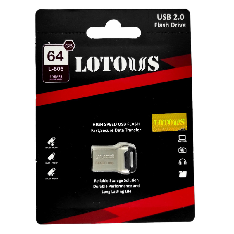 فلش مموری لوتوس مدل L-806 ظرفیت 64 گیگابایت