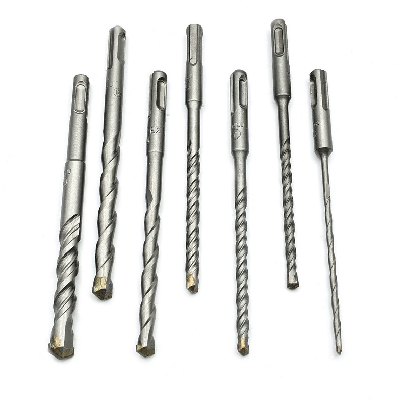 مته الماسه چهار شیار گوانژو کد 16-CM  سایز 4-6-7-8-10-12-14 مجموعه 7 عددی