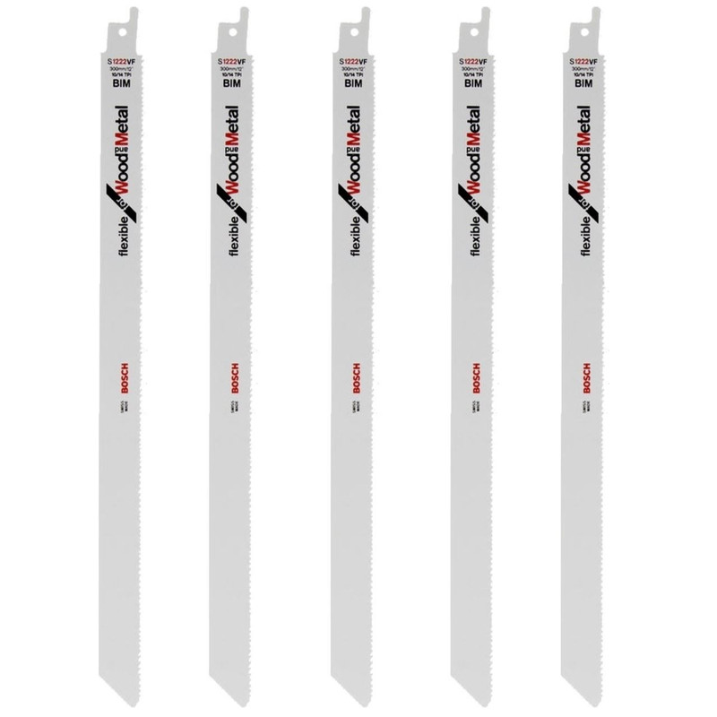 تیغ اره افقی بر بوش مدل فلز و چوب بر S1222VF-300MM مجموعه 5 عددی