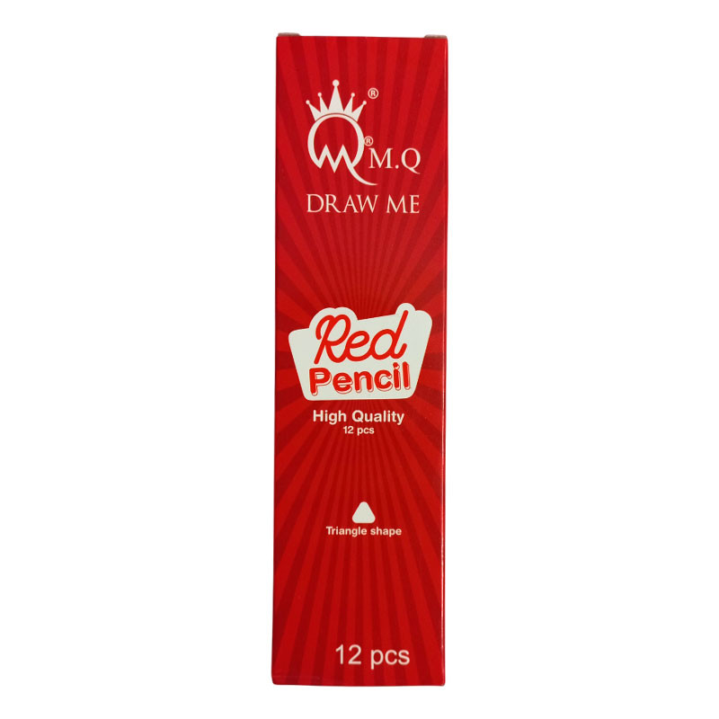 مداد قرمز ام کیو مدل Red Pencil بسته 12 عددی