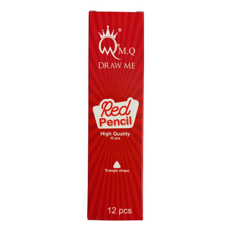 مداد قرمز ام کیو مدل Red Pencil بسته 12 عددی