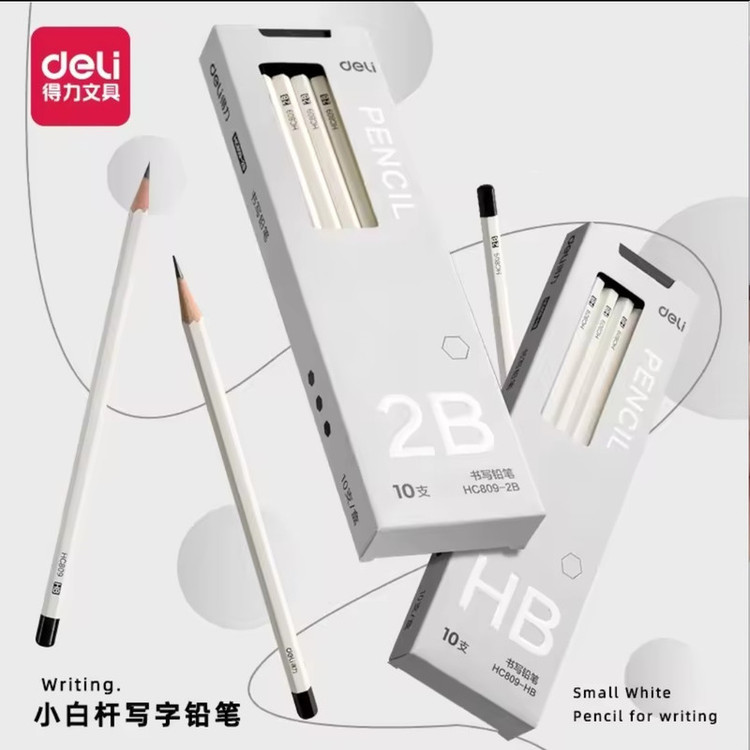 مداد طراحی دلی با درجه سختی 2B مدل HC809 بسته 10 عددی