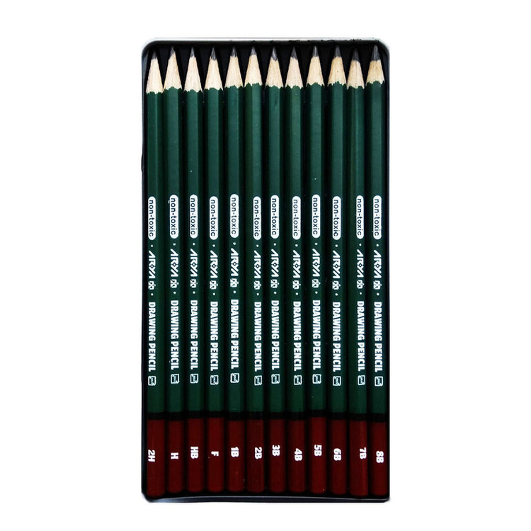 مداد طراحی آریا مدل Artist کد 006-3075 مجموعه 12 عددی
