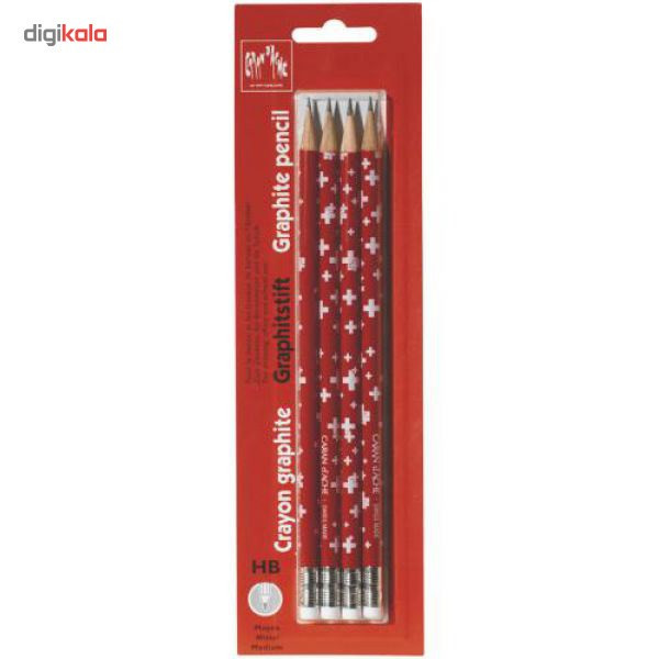 مداد مشکی Caran d'Ache مدل 342372 بسته 4 عددی