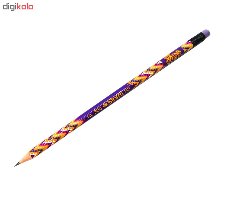 مداد مشکی استورم کد HL-804 بسته 6 عددی