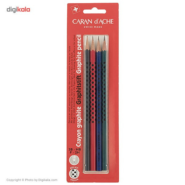 مداد طراحی کارن داش مدل Graphite بسته 4 عددی
