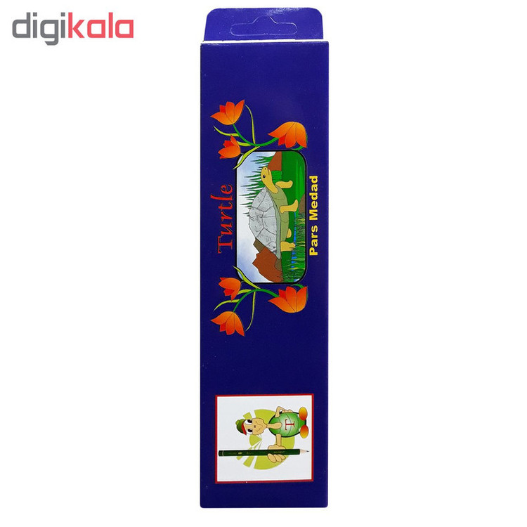 مداد مشکی پارس مداد مدل Turtle بسته 12 عددی