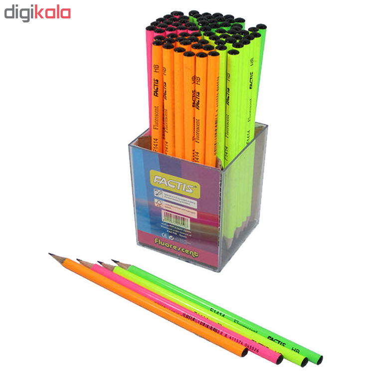 مداد مشکی فکتیس مدل F1414 بسته 72 عددی