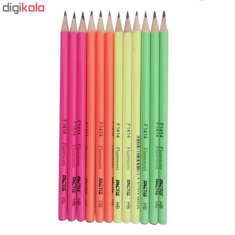 مداد مشکی فکتیس مدل F1414 بسته 72 عددی