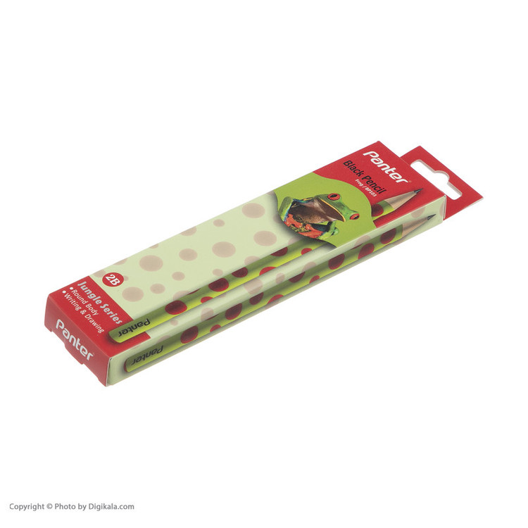 مداد مشکی پنتر مدل Frog کد BP113-1 - بسته 12 عددی
