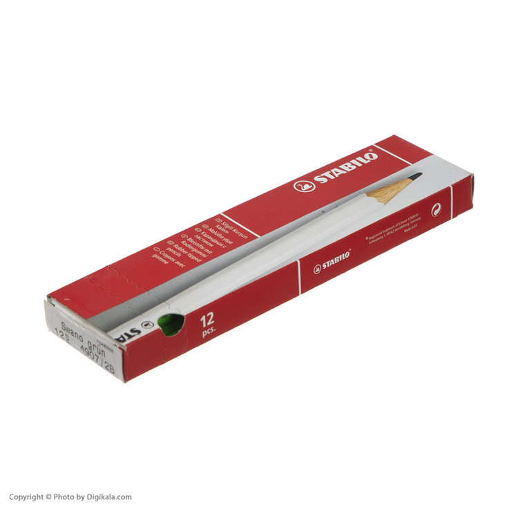 مداد مشکی استابیلو مدل Swano 4907 بسته 12 عددی