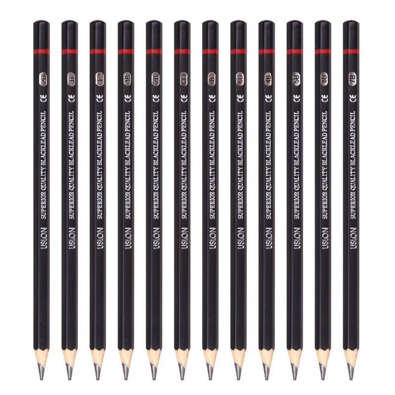 مداد طراحی اوسلون مدل Giaded Pencil مجموعه 12 عددی