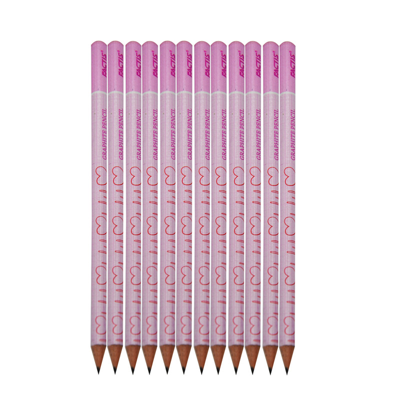 مداد مشکی فکتیس طرح قلب کد 07 بسته 12 عددی