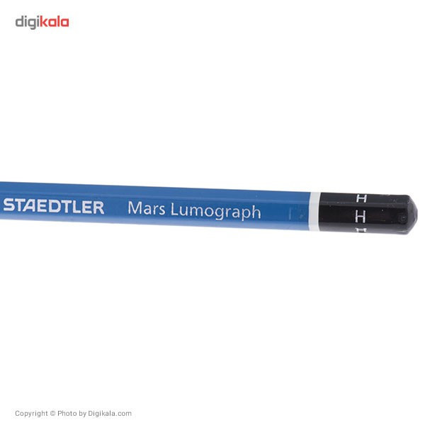 مداد طراحی استدلر مدل Mars Lumograph 100 با درجه سختی نوک H