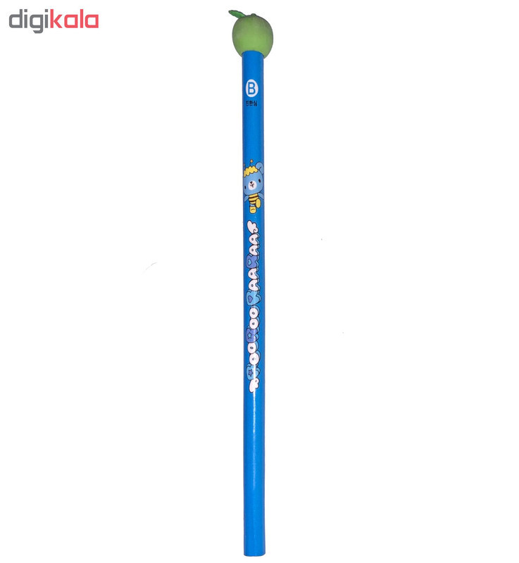 مداد مشکی ییژنگ طرح میوه کد YZ 2025 بسته 4 عددی