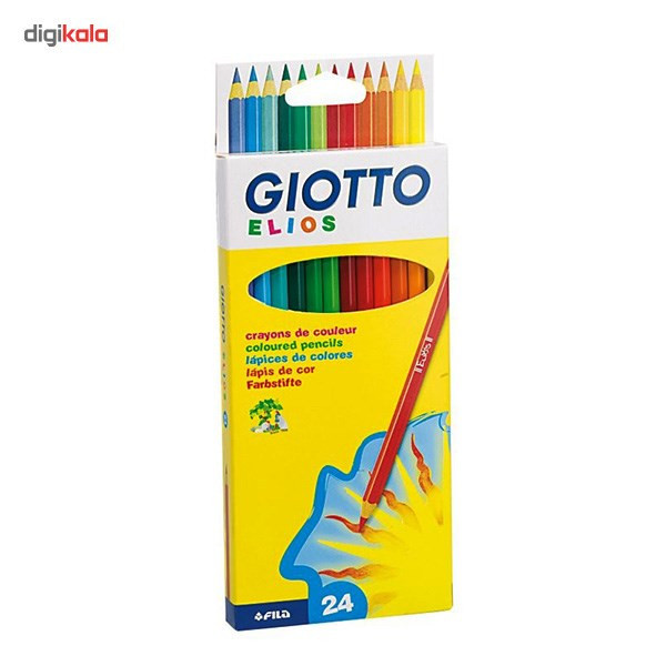مداد رنگی 24 رنگ جیوتو مدل Elios