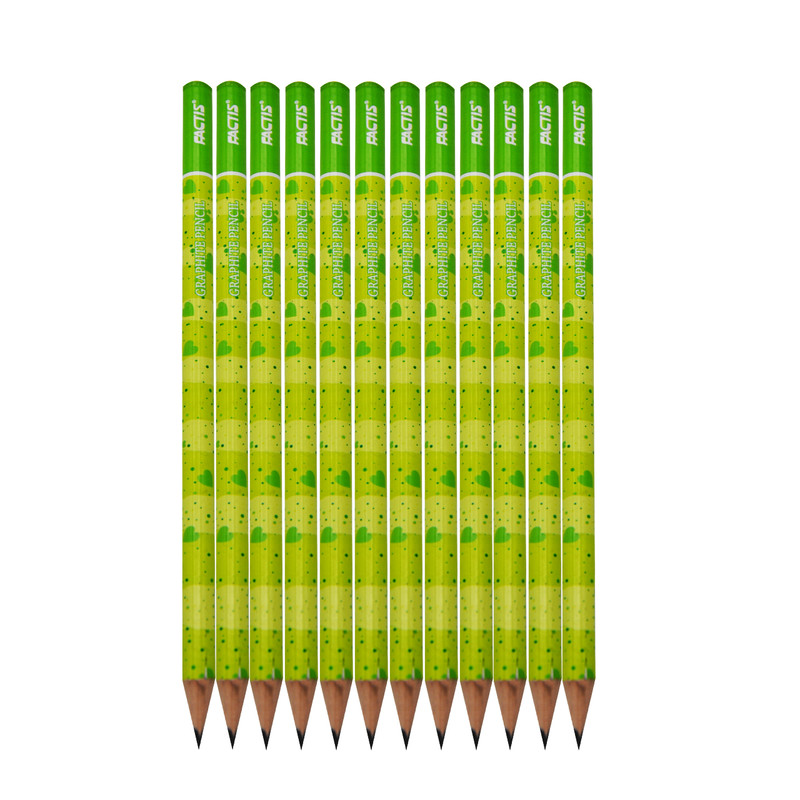 مداد مشکی فکتیس طرح قلب کد 09 بسته 12 عددی