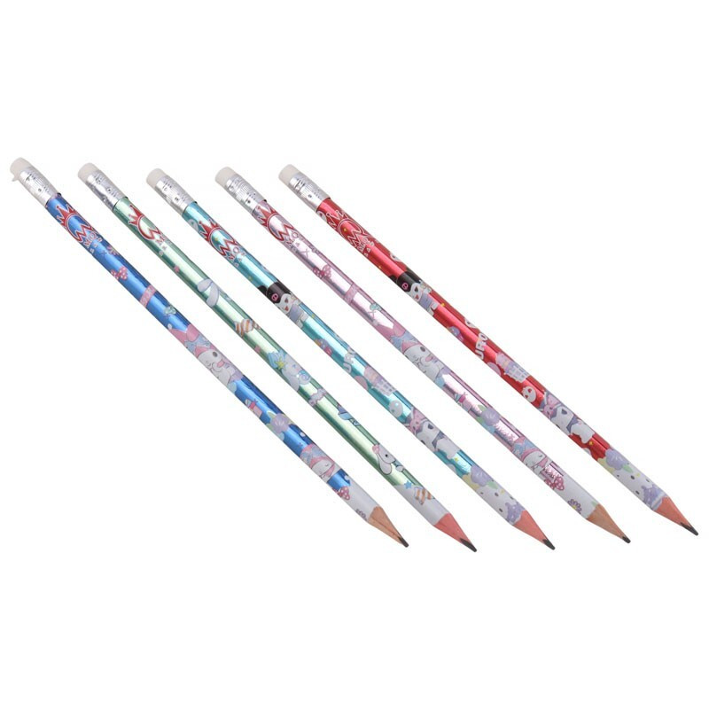 مداد مشکی ام کیو با درجه سختی HB مدل کرومی کد H56 بسته 5 عددی