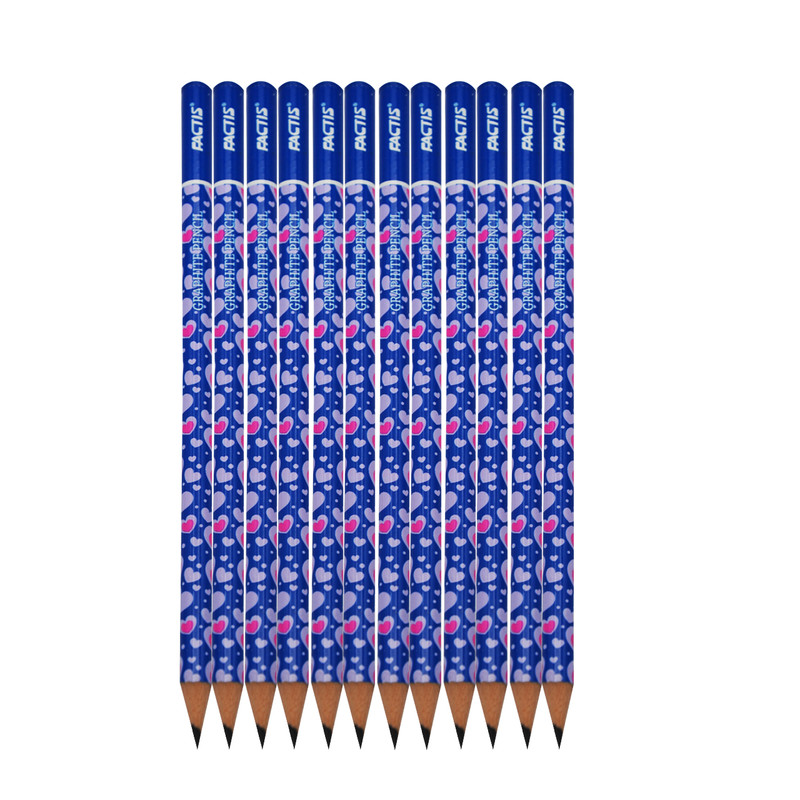 مداد مشکی فکتیس طرح قلب کد 06 بسته 12 عددی