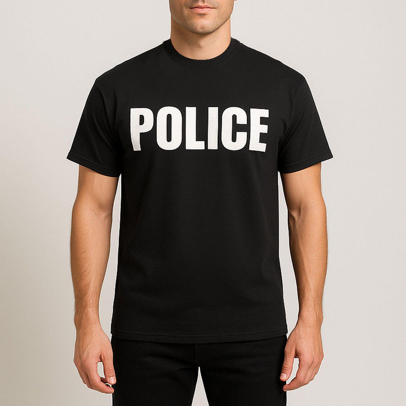 تی‌شرت مردانه طرح POLICE مدل BW13235