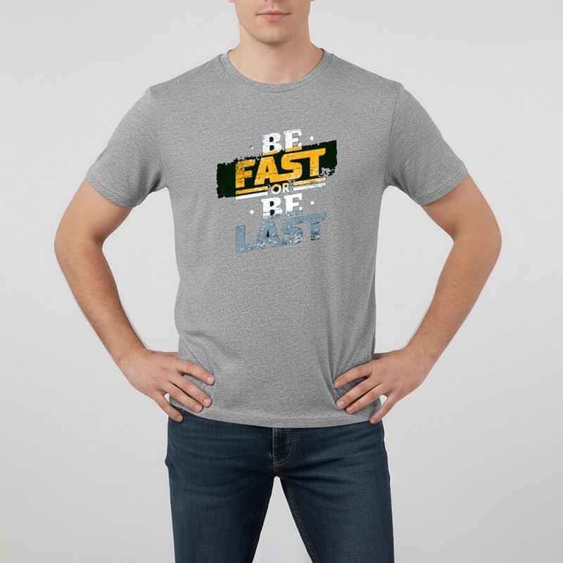 تیشرت مردانه طرح Fast کد W4