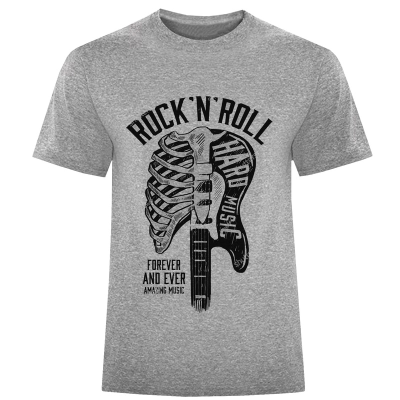 تیشرت آستین کوتاه مردانه مدل Rock N Roll F749