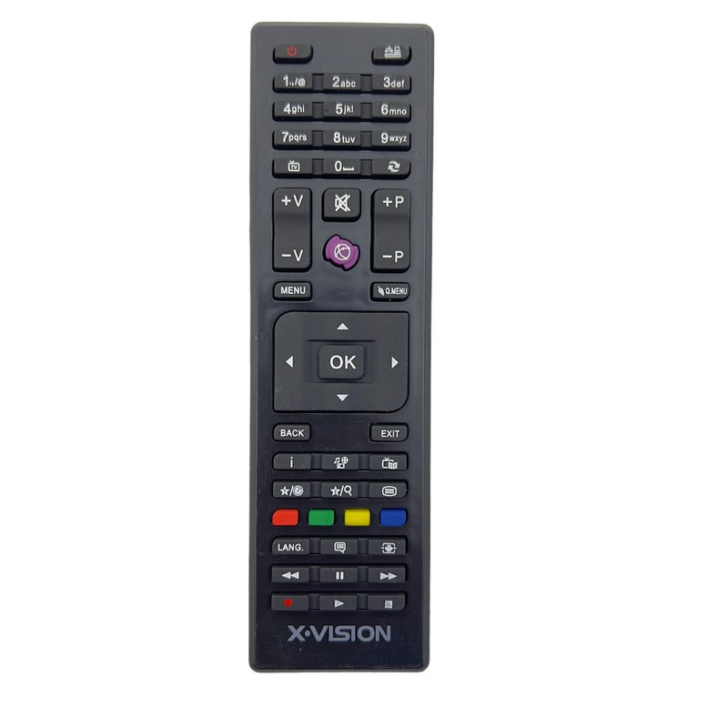 ریموت کنترل تلویزیون ایکس ویژن مدل ak9873456
