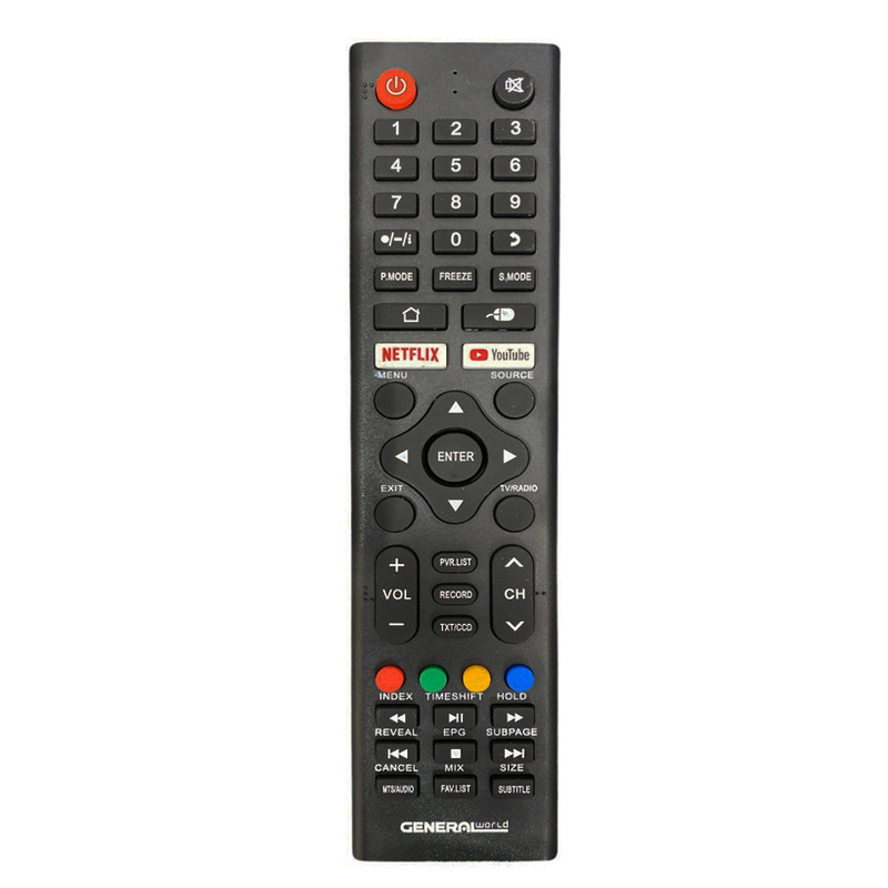 ریموت کنترل تلویزیون جنرال ورلد مدل 4K