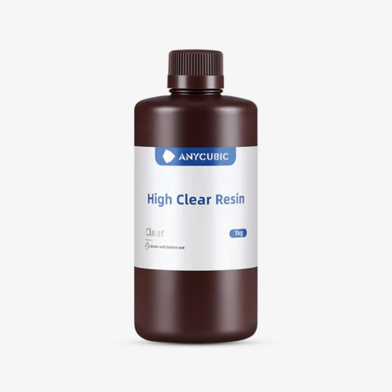 رزین پرینتر سه بعدی آنیکیوبیک مدل High Clear Resin حجم یک لیتر