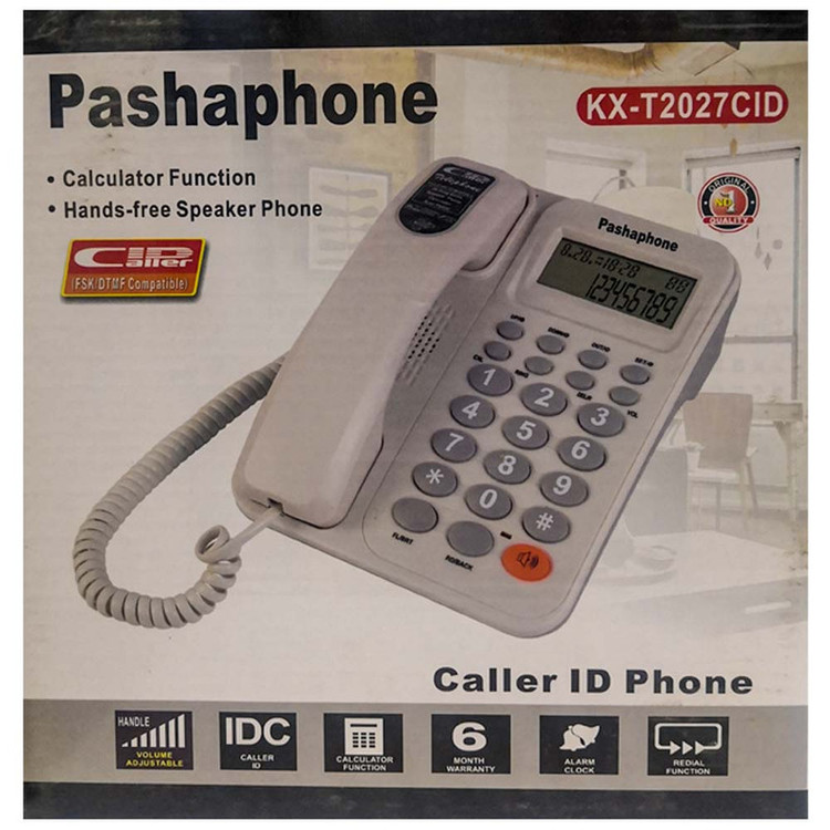 تلفن رومیزی پاشافون مدل KX-T2027 CID