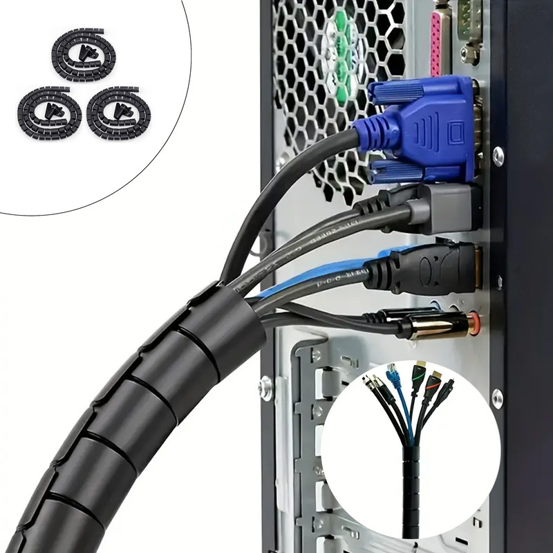 نظم دهنده سیم و کابل سیم جم مدل Cable Organizer بسته 3 عددی