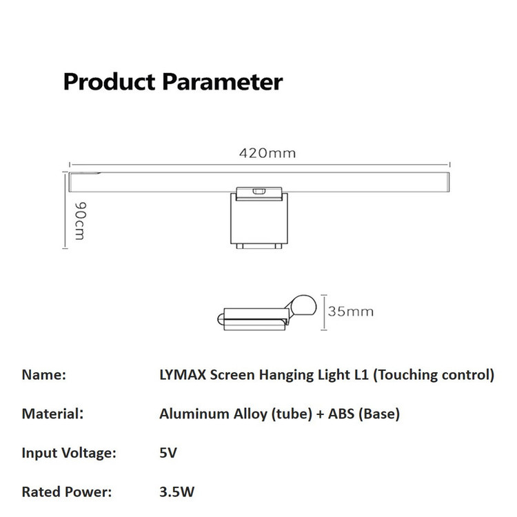 چراغ LED بالای مانیتور لیمکس مدل L1