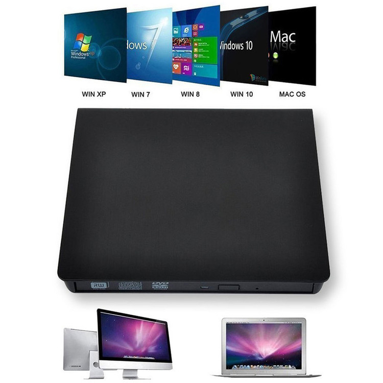 باکس تبدیل DVD رایتر USB3.0 اینترنال SATA به اکسترنال ونتولینک مدل 9.5mm
