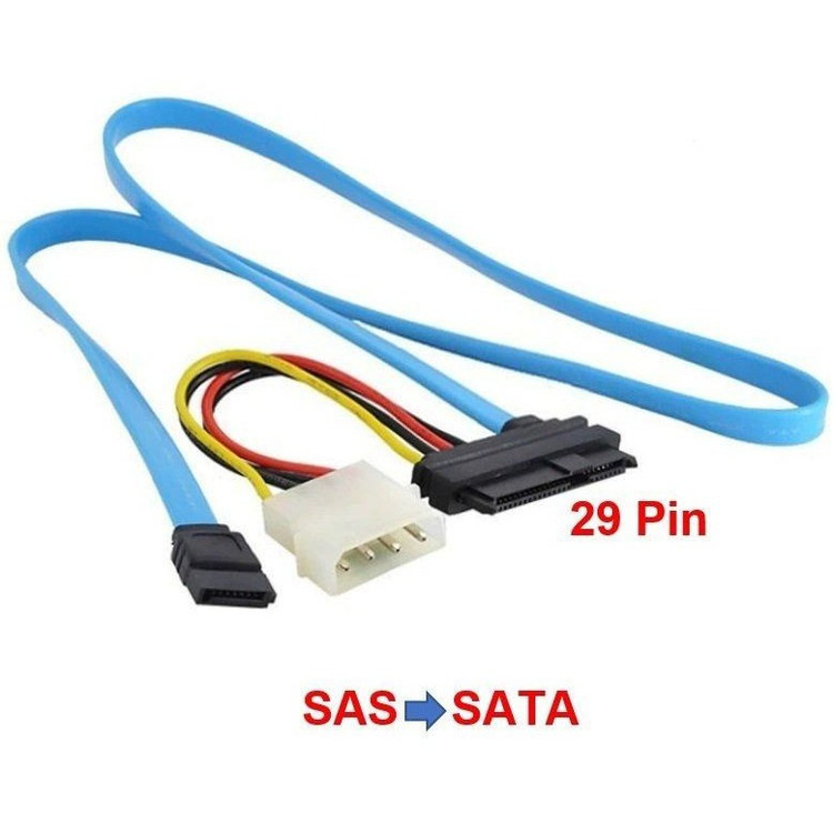 کابل تبدیل SAS به SATA مدل 2725 طول 0.8 متر