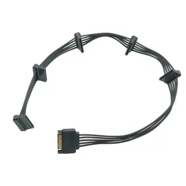 کابل تبدیل برق 1 به 5 ساتا مدل sata1to5